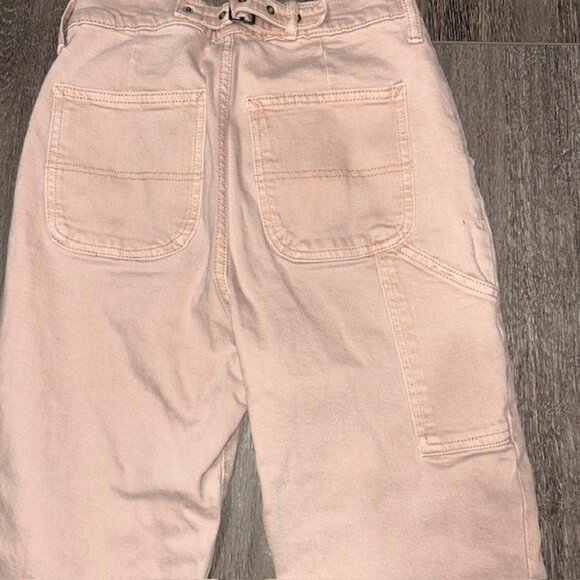 Old Navy Womens Extra High Rise Sky-Hi Straight Sz 4 Pink Pants Jeans - Picture 6 of 6